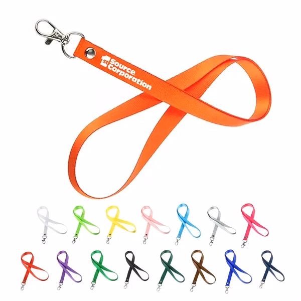 Custom 19.29 Inch Dye Sublimated Polyester Lanyard with Metal Lobster Claw