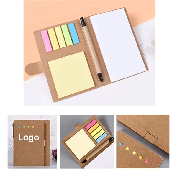 Notebook/Pen Set with Sticky Notes and Flags 1