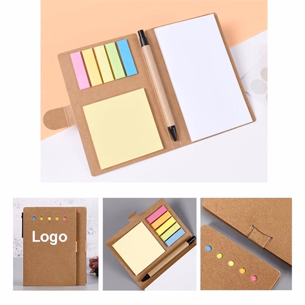 Notebook/Pen Set with Sticky Notes and Flags
