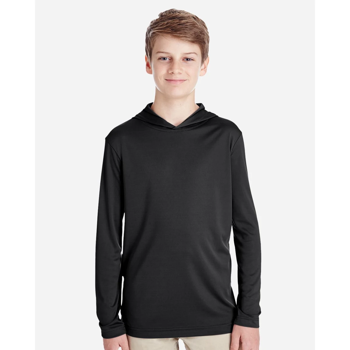 Youth Zone Performance Hooded Long Sleeve T-Shirt - TT41Y 1