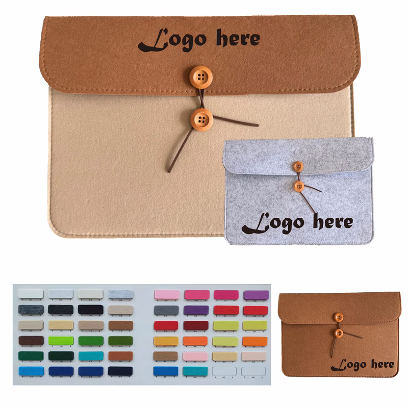 MOQ100 Button-Type Felt File Folder