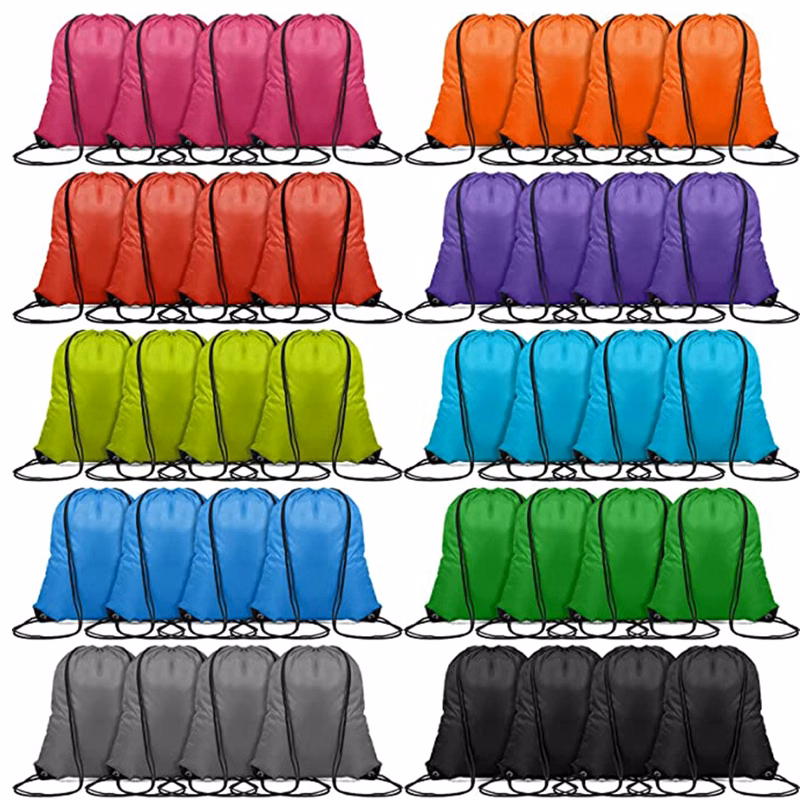 Multi-color Drawstring Cinch Up Backpack