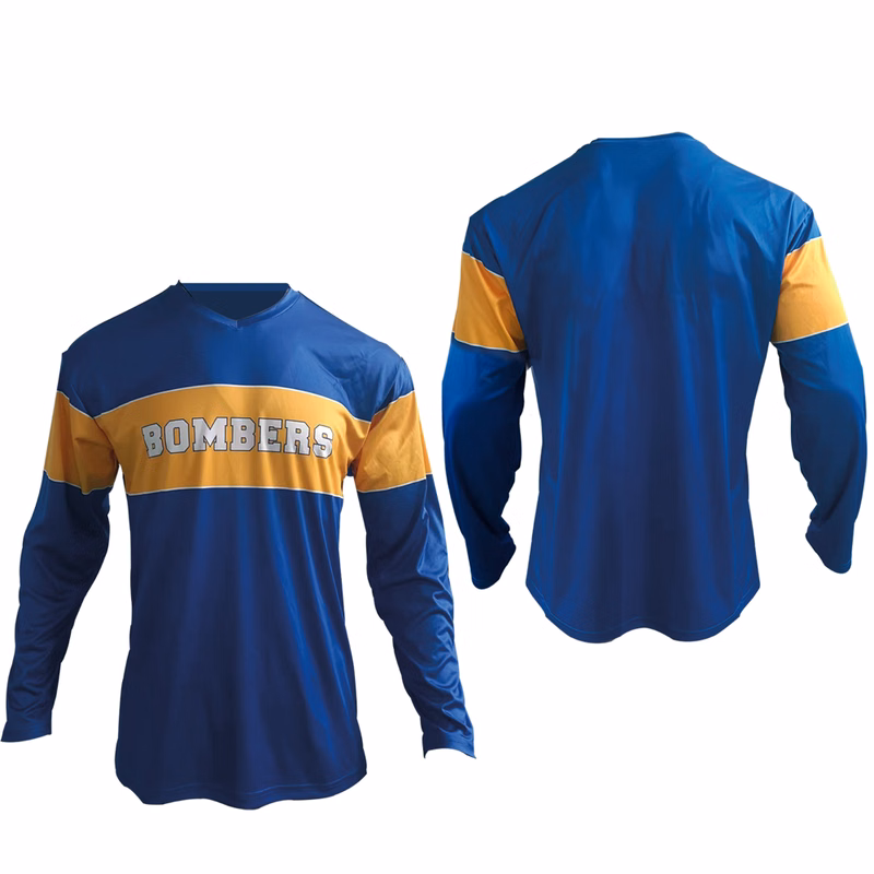 Men's V-Neck LS Smooth Polyester Shirt