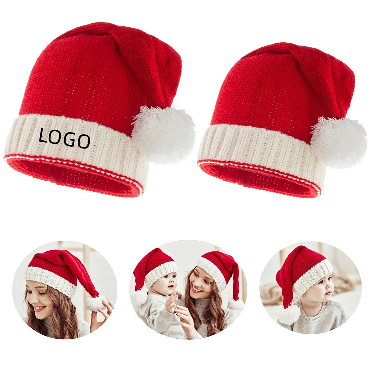 Knitted Christmas Hat 1