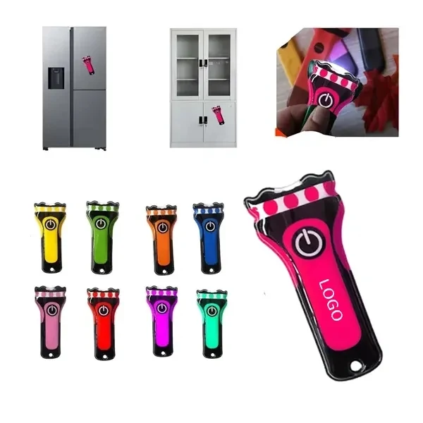 Magnetic PVC Keychain Flashlight 1