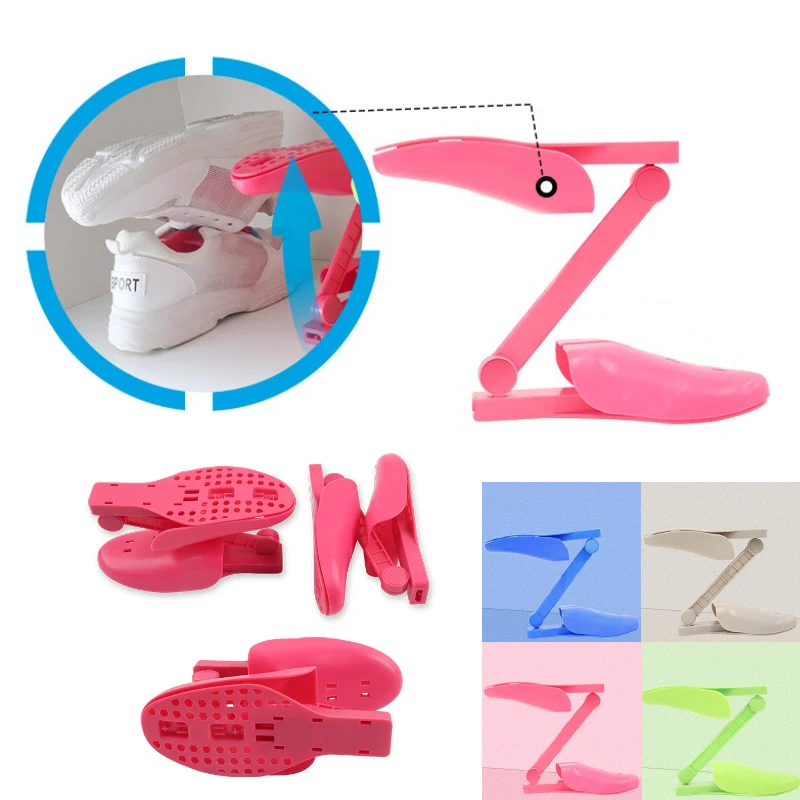 Foldable Double Layers Shoes Rack Space Saver 1