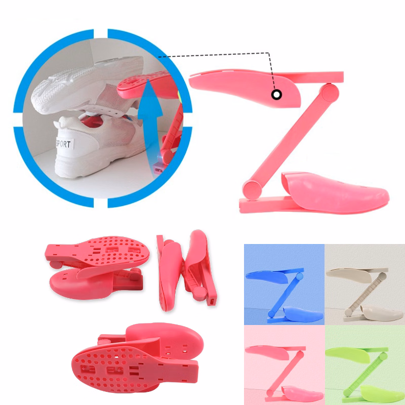 Foldable Double Layers Shoes Rack Space Saver