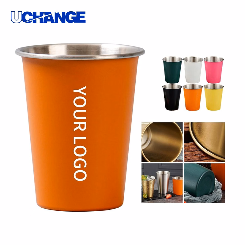 Stainless Steel Beer Cup Drinkware 12oz Korean Style