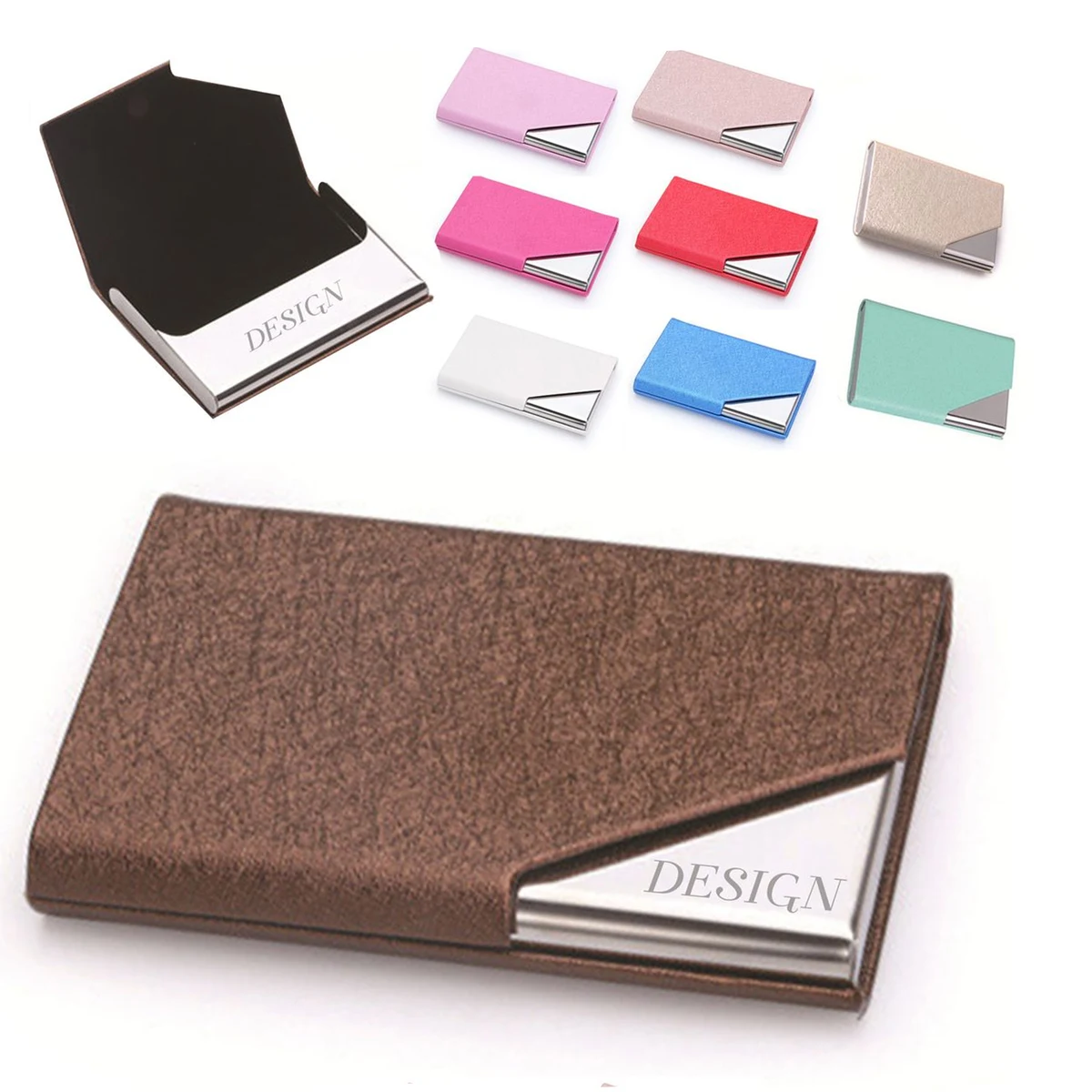 MOQ50 Premium Aluminum Magnetic Business Card Holder 1