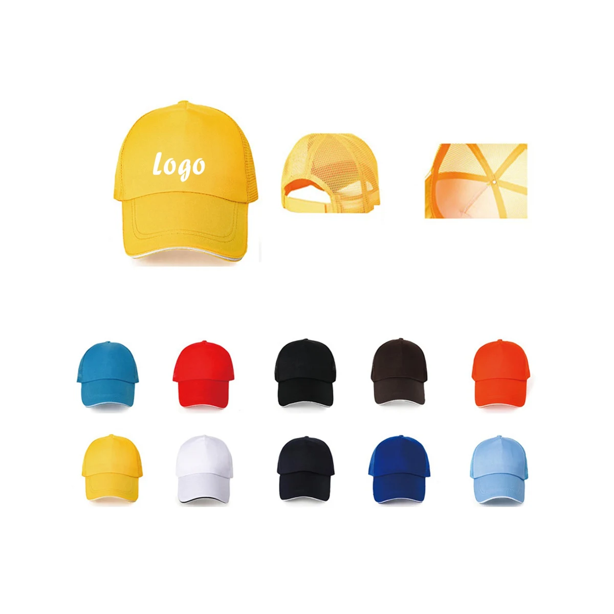 Cotton Soft Mesh Baseball Hat 1
