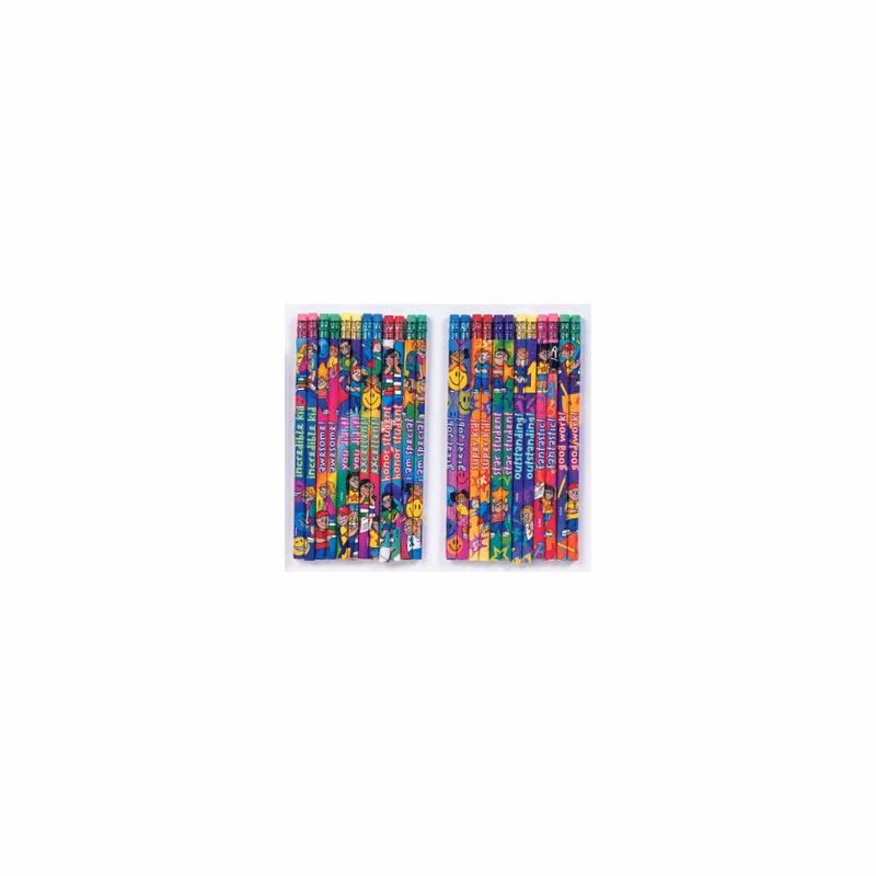 #2 Pencils - 576 Count Assorted Incentive Messages