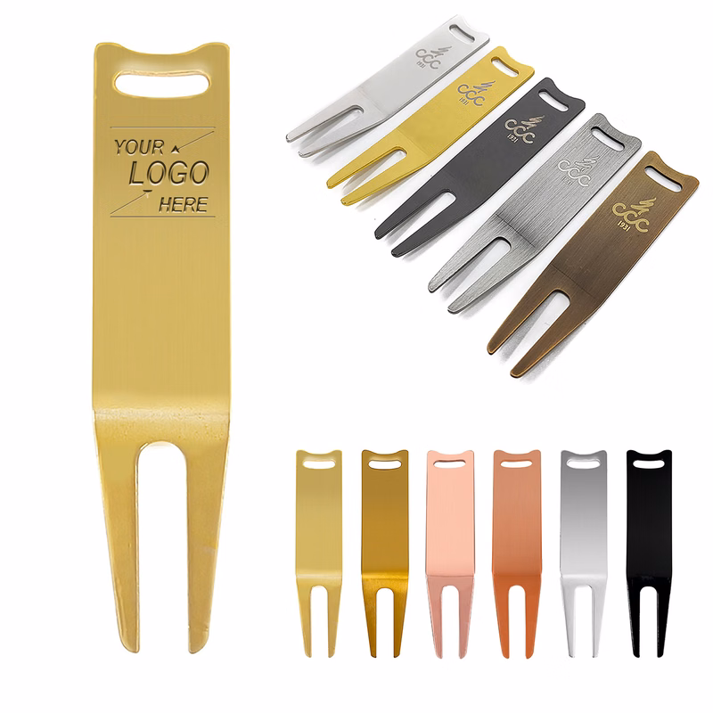 Golf Divot Repair Tool with Metal Bending Function