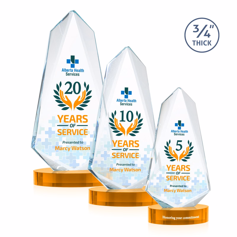 Sheridan VividPrint™ Award on Alberton Base - Amber
