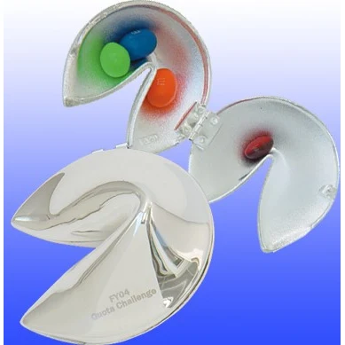 Silver Plated Fortune Cookie 1
