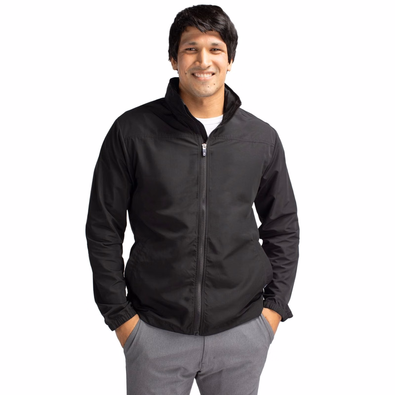 Cutter & Buck Charter Recycled Packable Mens Full Zip Jacket
