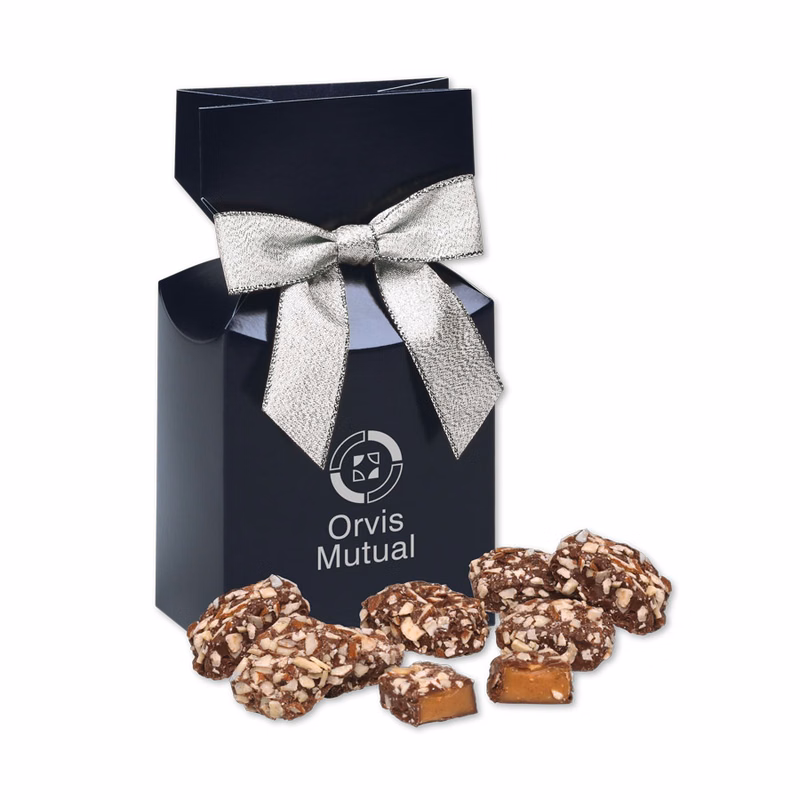 English Butter Toffee in Navy Premium Delights Gift Box