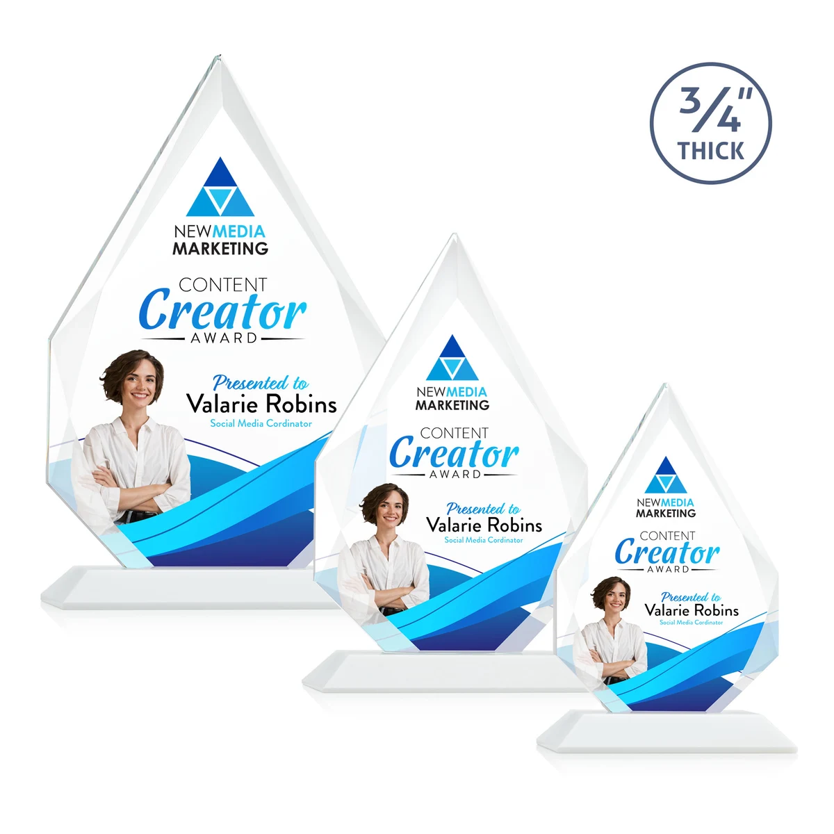 Hawthorne VividPrint™ Award - White 1