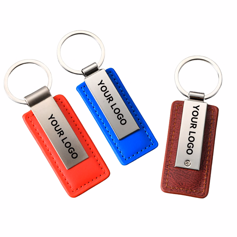 Premium Leather and Metal Car Keychain