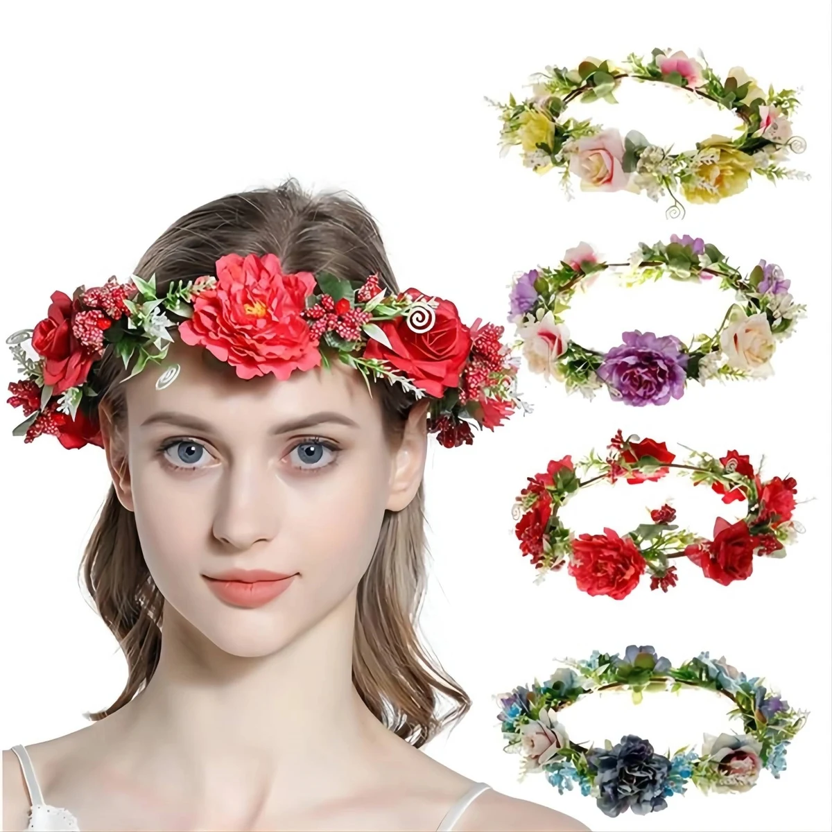 Flower Wreath Garland Headband 1