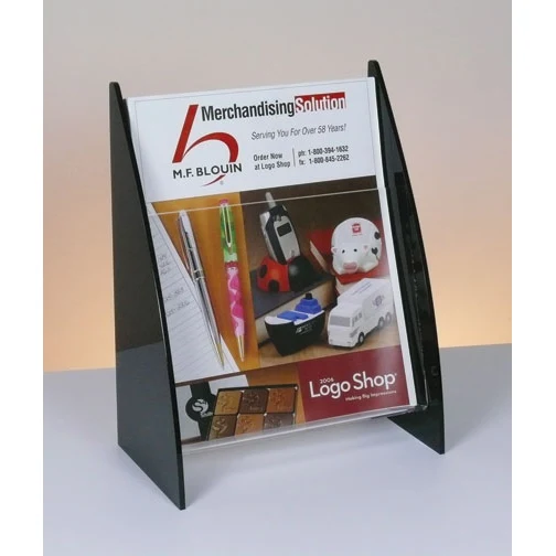 Countertop Literature Holder with Arc Sides - 1-Tier 1-Pocket - 8.5w 1