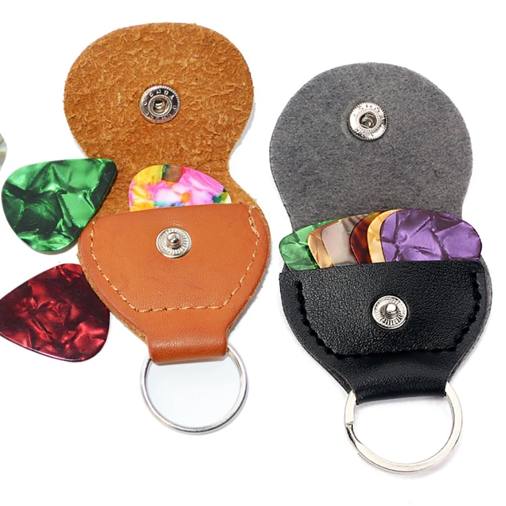 3 PCS Guitar Picks And Holder Case Including 1