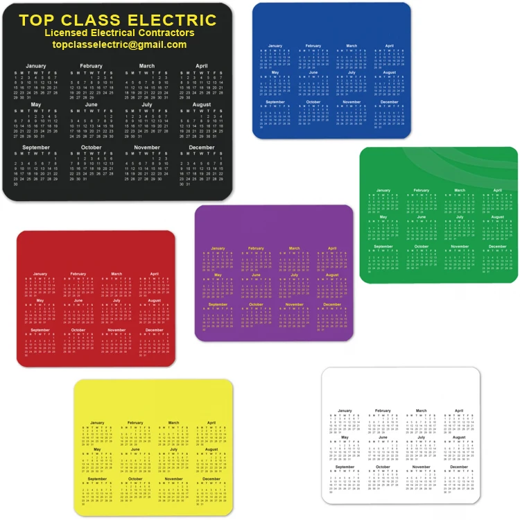 2026 Custom Horizontal Calendar Mouse Pad 1
