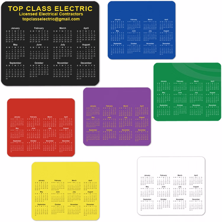 2026 Custom Horizontal Calendar Mouse Pad