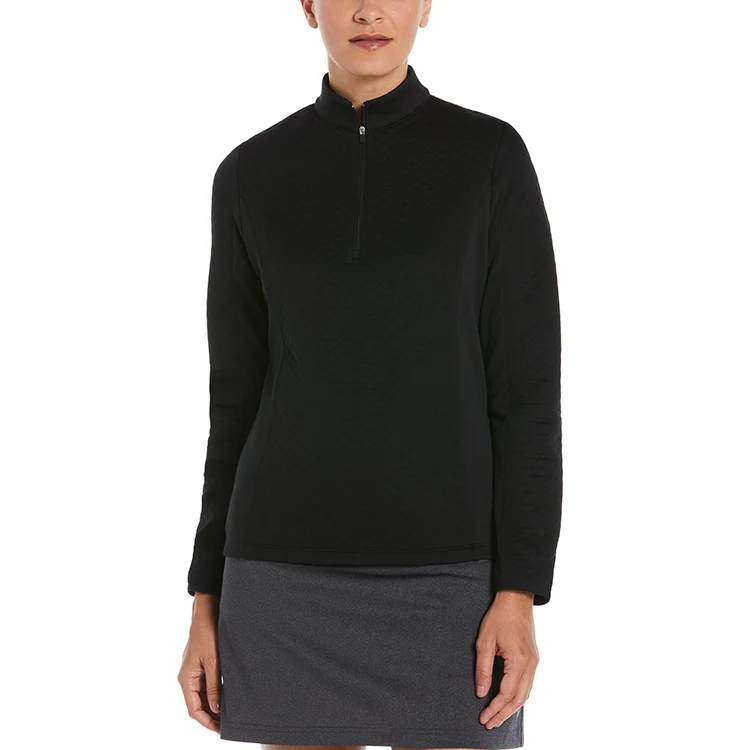 Callaway Ladies Diamond Quilted Fleece 1/4 Zip 1