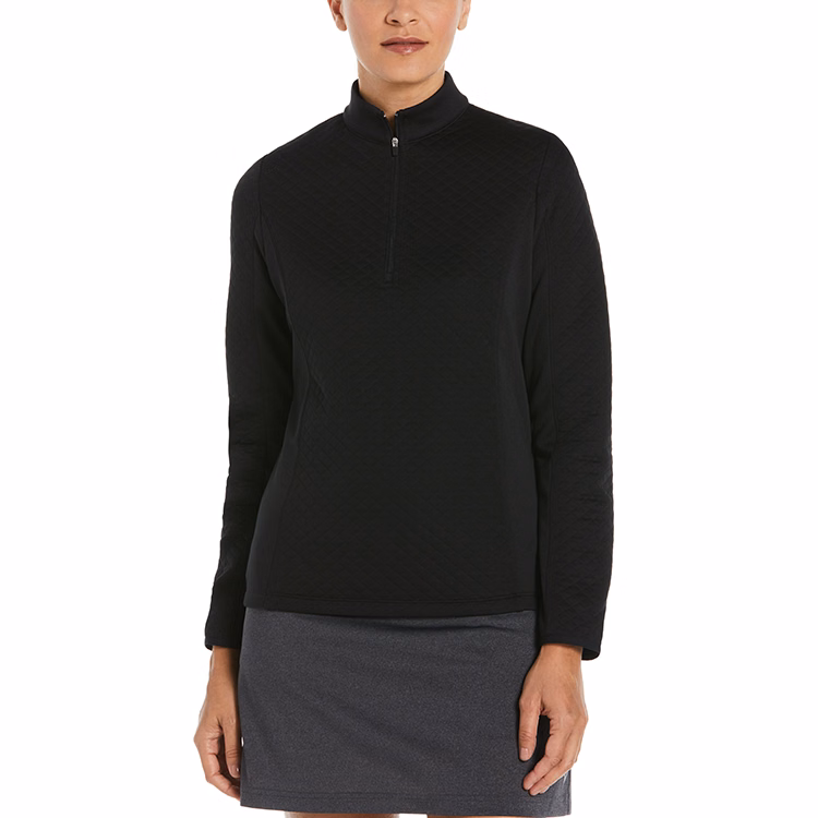 Callaway Ladies Diamond Quilted Fleece 1/4 Zip