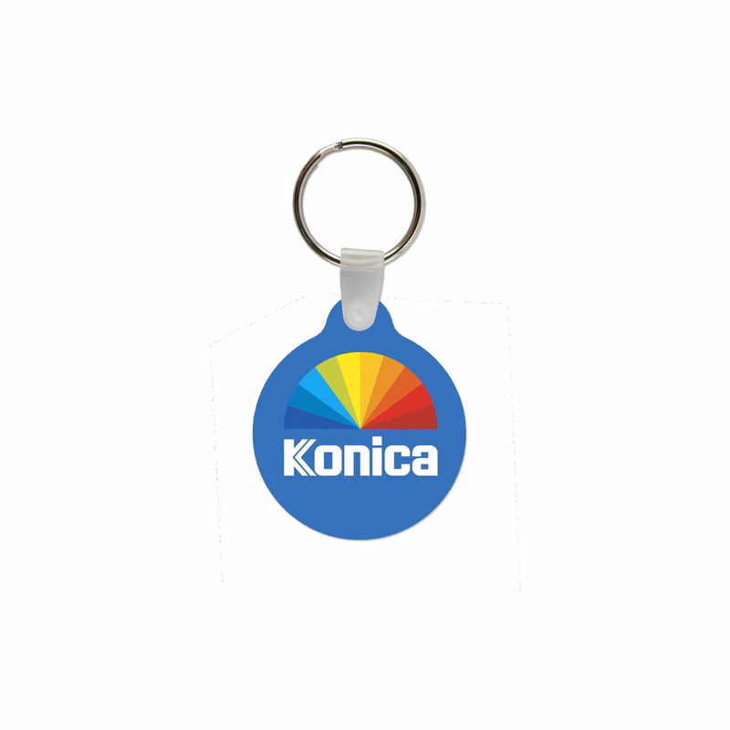 Circle Shaped USA Made Vinyl Keychain