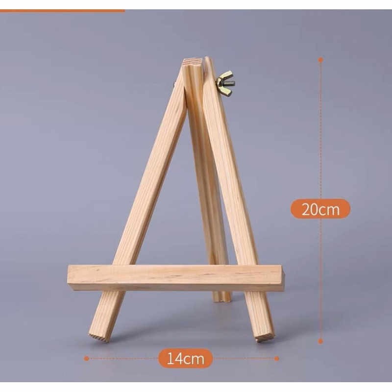 Mini Wooden Display Easel Stand for Art or Signage