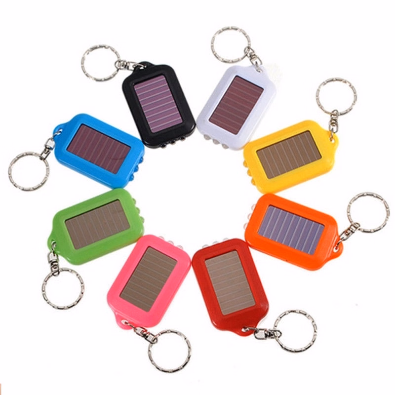 Solar Power Rechargeable Mini 3 LED Keychain