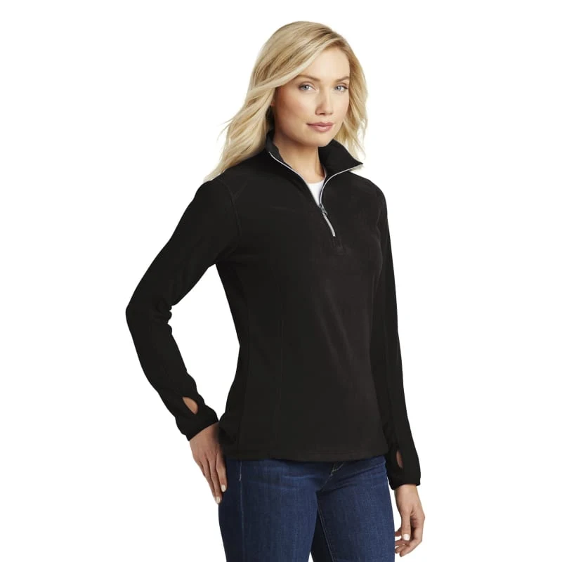 Port Authority Women's Microfleece 1/2-Zip Pullover., custom hoodie or sweatshirt with logo imprint 1