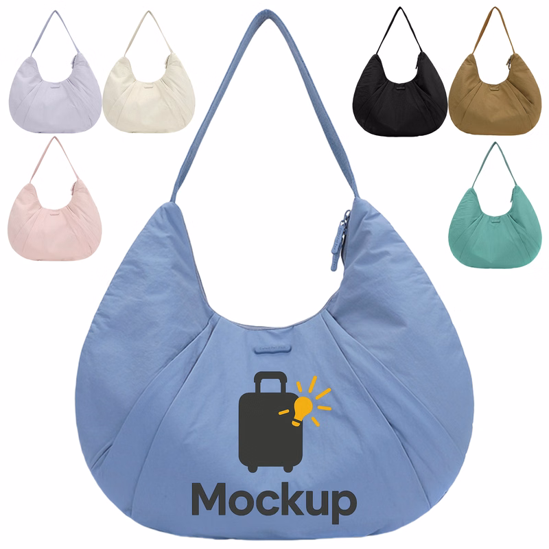 Lightweight Crescent Shoulder Handbag