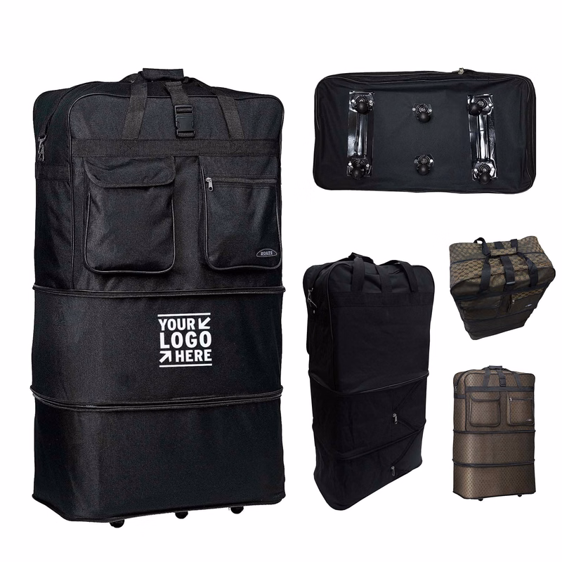 600D Polyester Large Capacity Sturdy Expandable Foldable Lightweight Luggage Duffle Bag