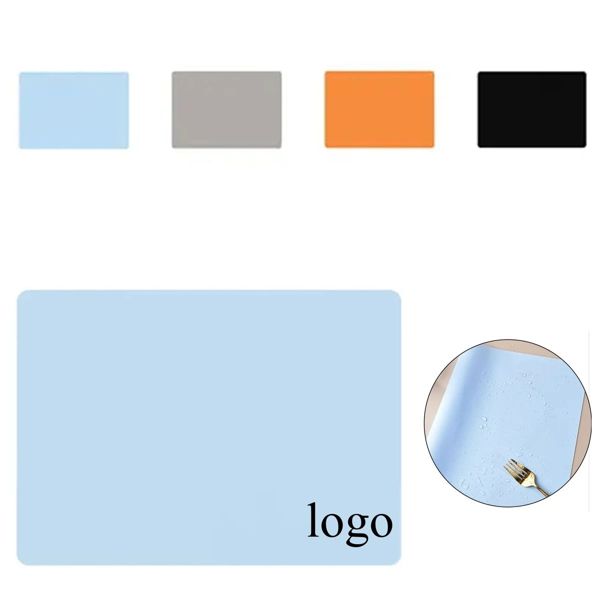 Reusable Silicone Rectangle Placemat 1