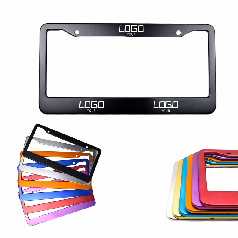 MOQ 100 PCS Aluminum Auto Alloy License Plate