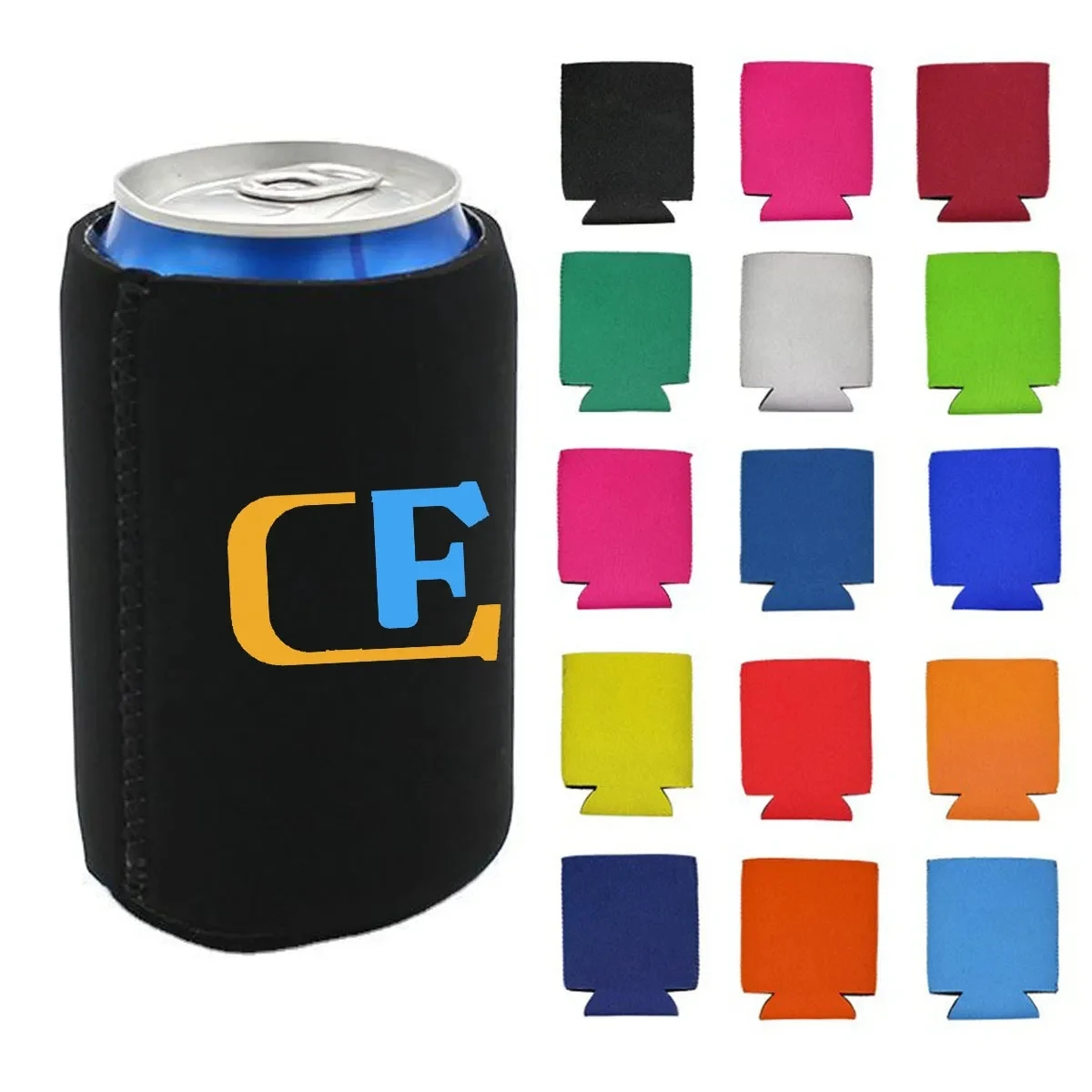 Beer Can Sleeves Coolers, custom koozie with logo imprint 1