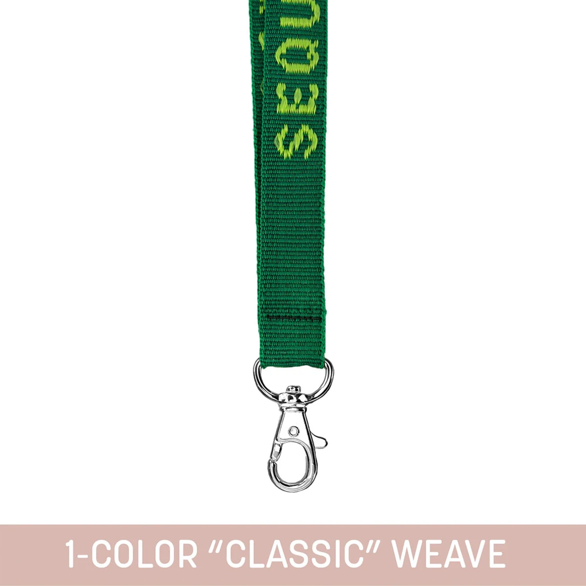 3/4" Woven Lanyard w/ Lobster Claw - "Classic" Weave 1