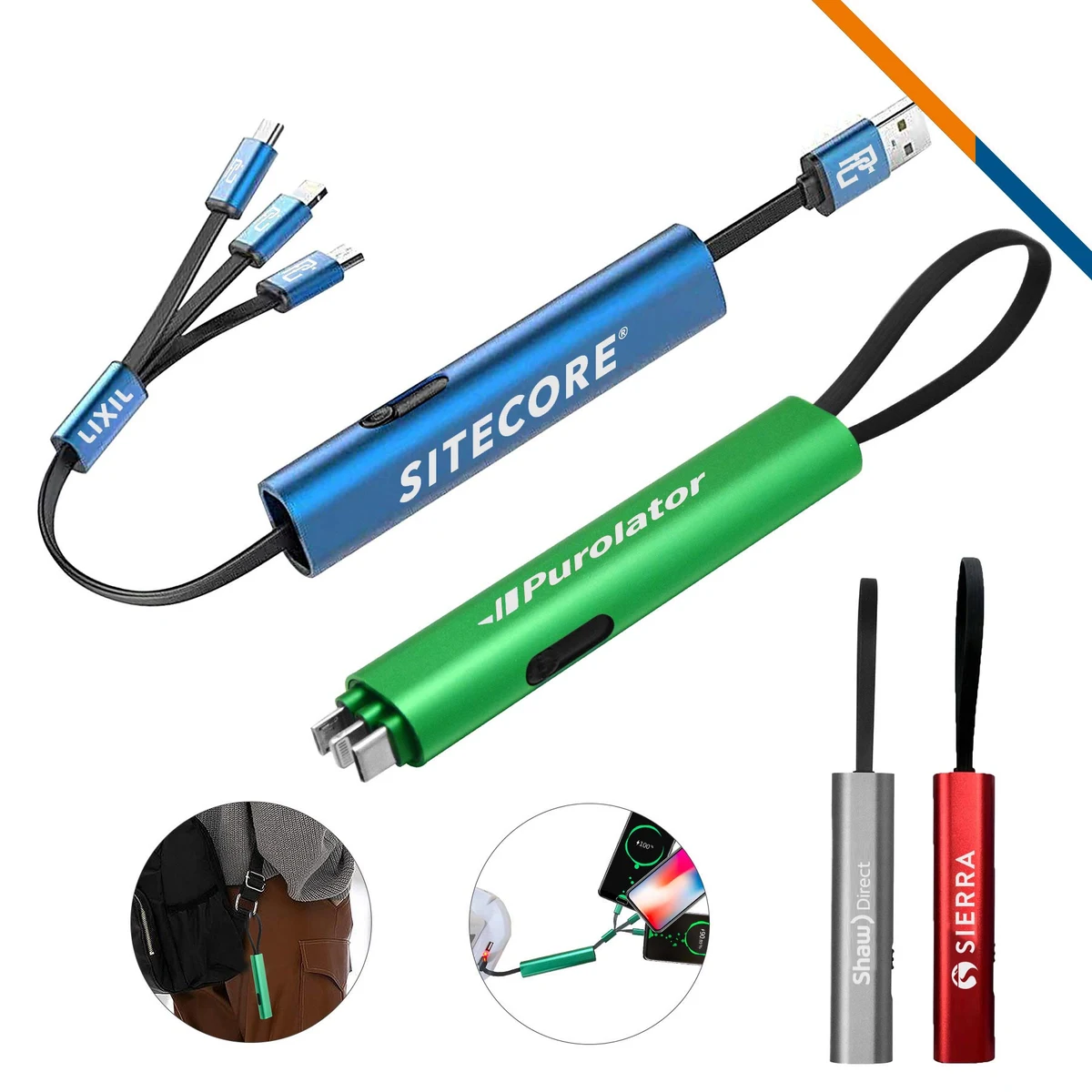 Triggle Retractable 3in1 Charging Cable 1