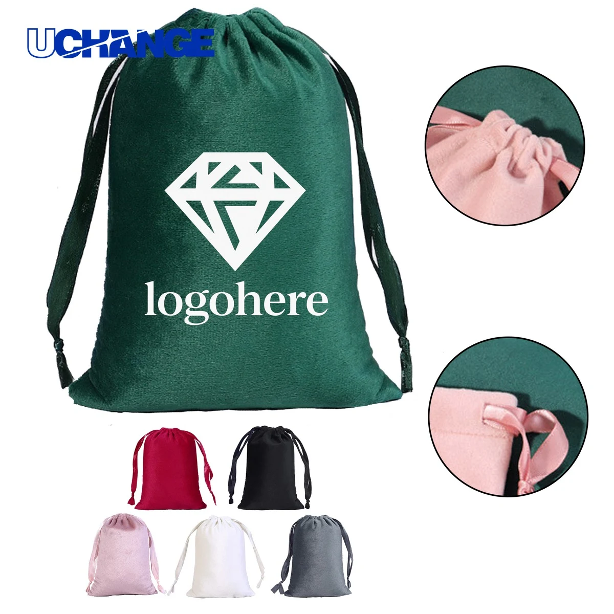 Velvet Drawstring Jewelry Storage Pouch 1