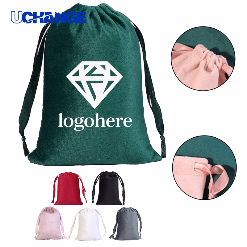 Velvet Drawstring Jewelry Storage Pouch