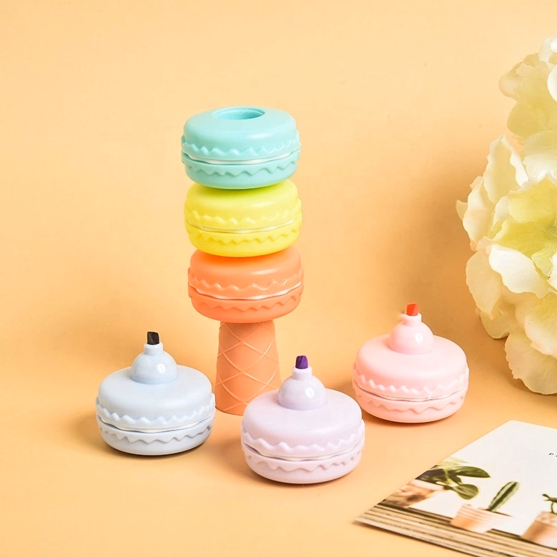 Cute Macarons Shape Highlighter Pen