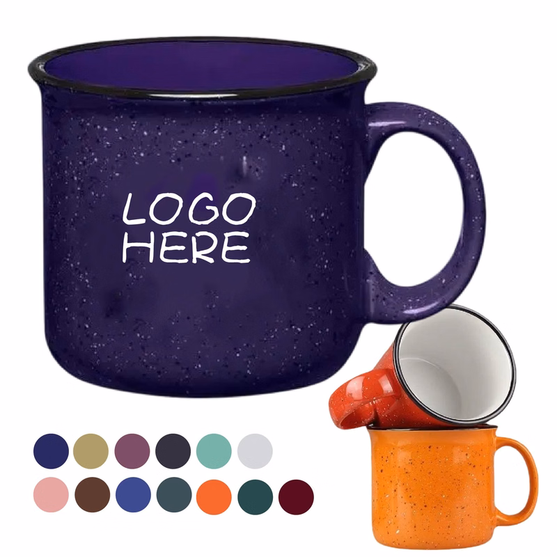 15 Oz. White Campfire Mugs