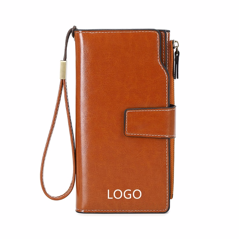 Women'S Rfid Blocking Leather Clutch Wallet