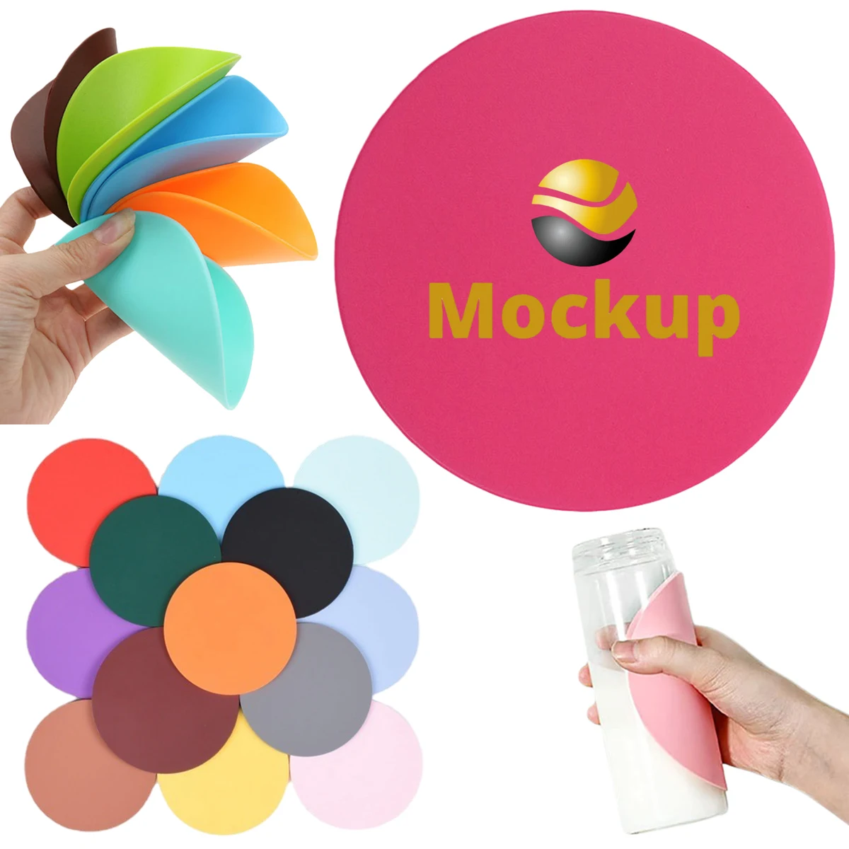 Non Slip Silicone Desktop Coaster 1