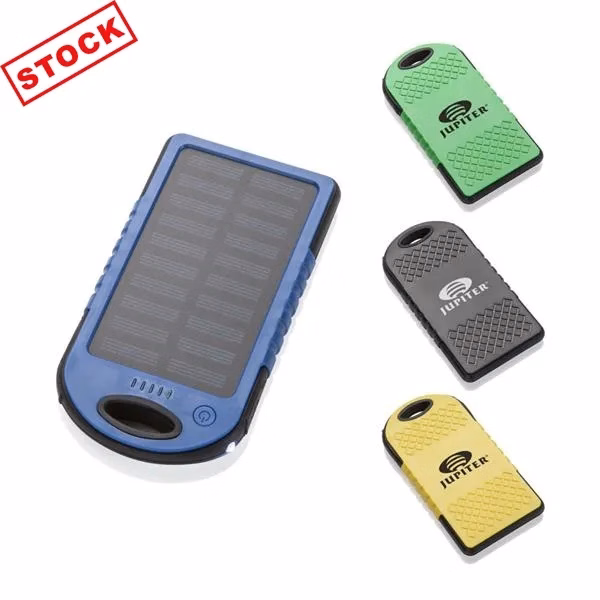 STOCK ! 5000mAh Solar Power Charger with Carabiner