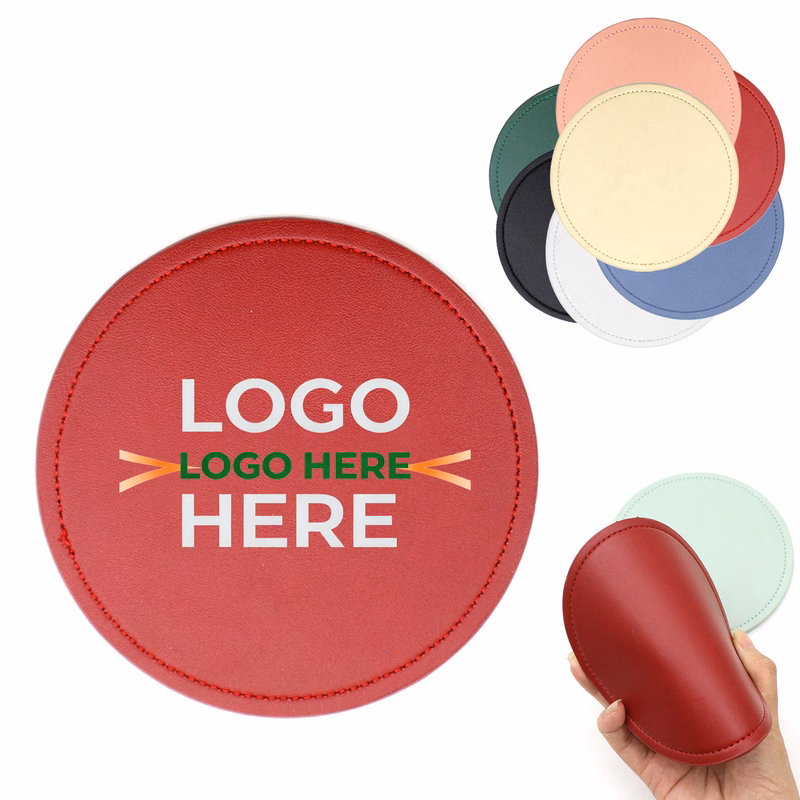 Customized round PU coaster