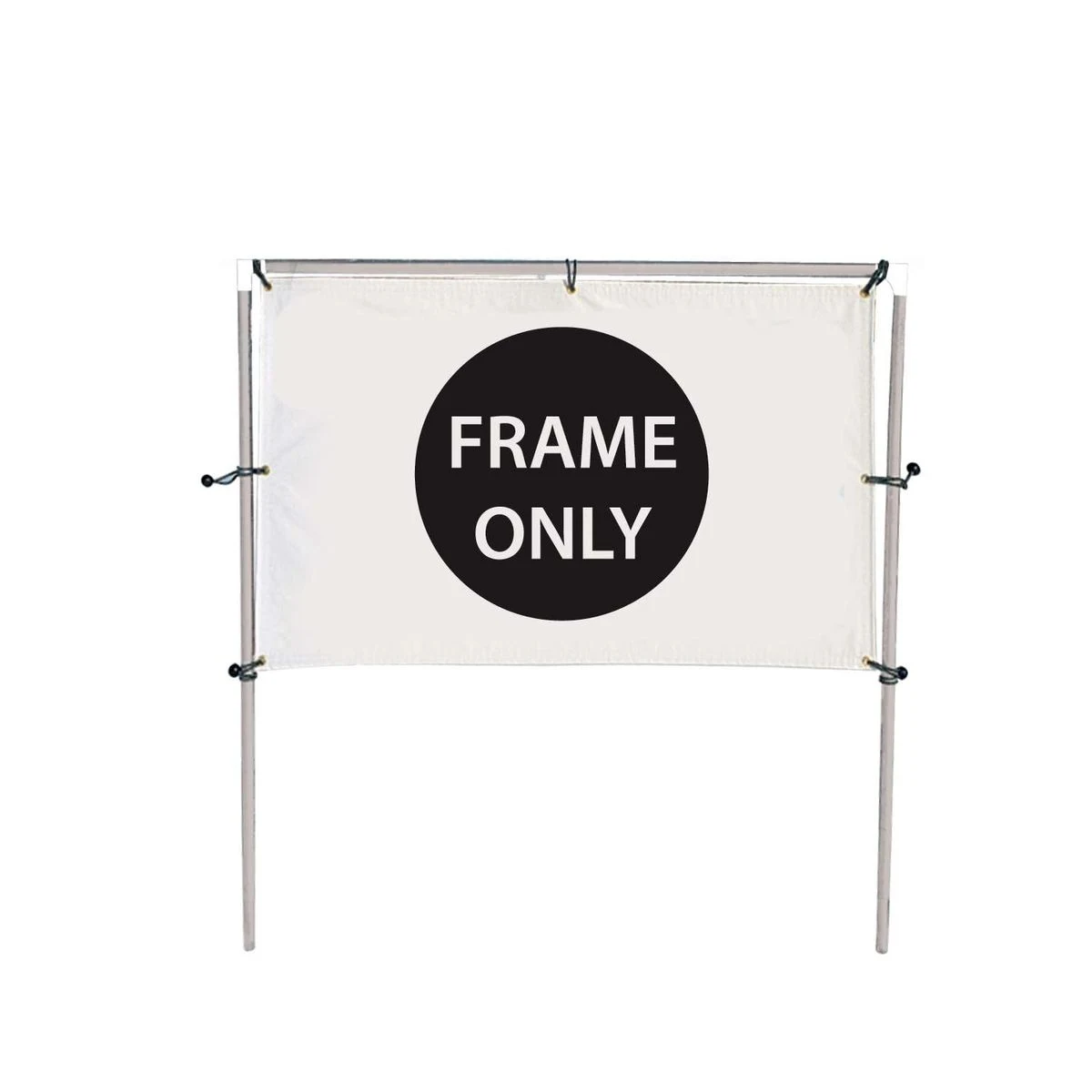8'W x 5'H In-Ground Banner Hardware – Single Banner 1