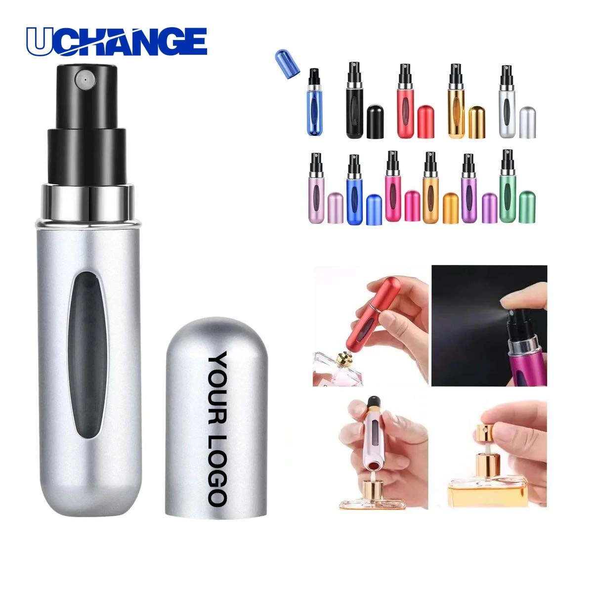 Aluminum Perfume Atomizer Dispenser Leak Proof for Travel Use 1